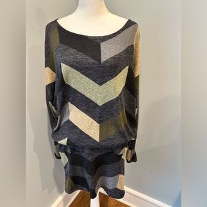 Égs California Lightweight geometric sweater dress